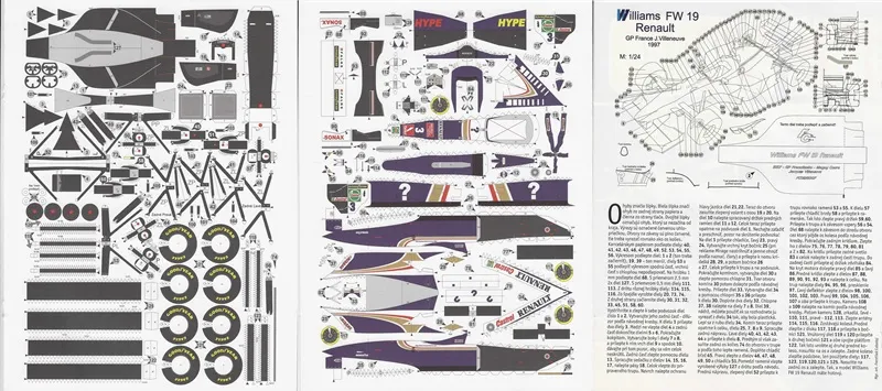 Williams FW 19 Renault GP France J. Villenueve 1997